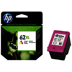 HP 62XL Ink Cartridge, Tri-Colour, C2P07AE